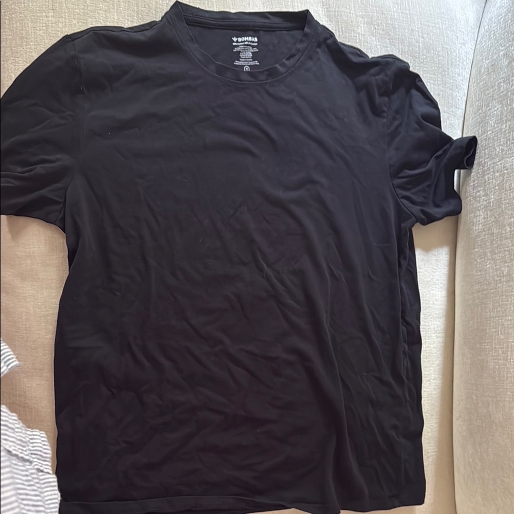 Black Crew Neck T-Shirt by Bombas